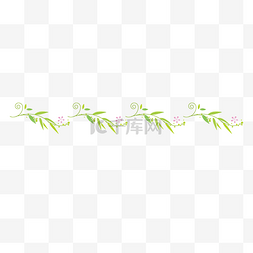 植物纹样图片_植物花边分隔线