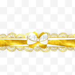 金色金属拉丝按钮图片_圣诞蝴蝶结丝带花标题框
