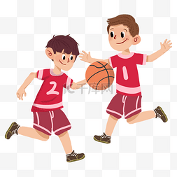 衣服参考图片_穿红色衣服打篮球的小朋友