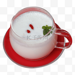 草莓啵啵酸奶图片_新鲜的水果牛奶免抠图