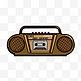 90年代老物件复古收音机