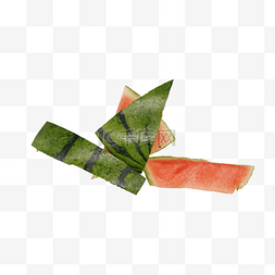 豆秧瓜皮图片_绿色西瓜皮垃圾