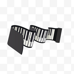 矢量弯曲折叠钢琴