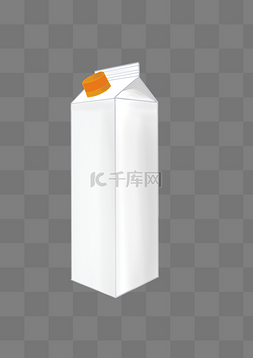 白色牛奶盒