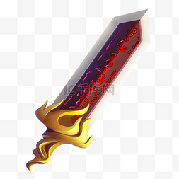 红色游戏刀剑