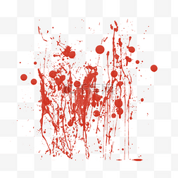 泼血血迹图片_红色血迹血滴喷溅元素