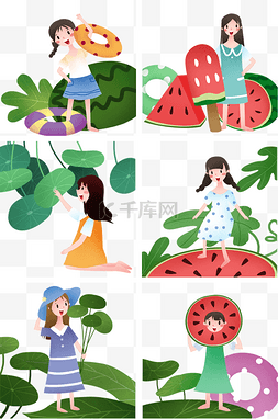 立夏人物图片_立夏人物合集插画