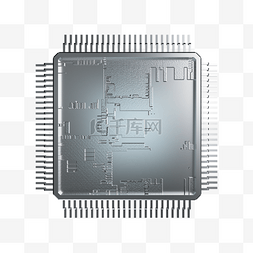 银质科技感芯片