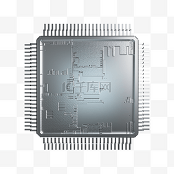 地裂芯片图片_银质科技感芯片