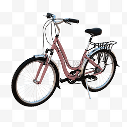 粉色雪媚娘图片_粉色女式自行车