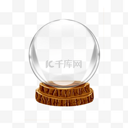 坐式白透玻璃材质球体