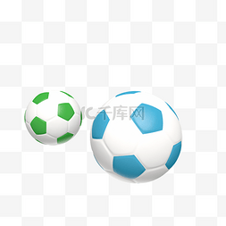 欧洲杯草地图片_写实风格的彩色足球