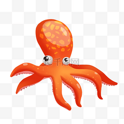 章鱼小丸子灯箱图片_手绘卡通海洋生物章鱼免抠png