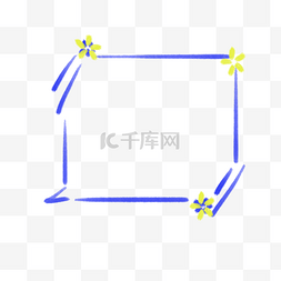 手绘小清新简约对话框