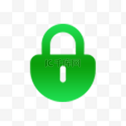 卡通密码锁图片_卡通绿色挂锁符号图标