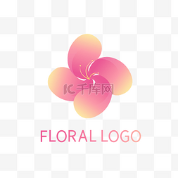 花logo图片_粉色花朵LOGO