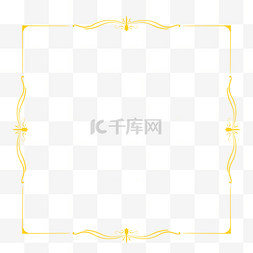 方形装饰花纹图片_欧式边框花纹插画