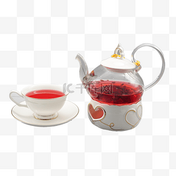 茶具图片_玫瑰花茶茶具