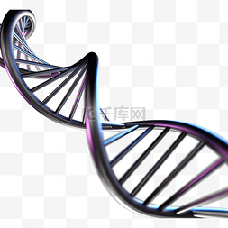 协和图片_黑色金属质感dna序列3d元素