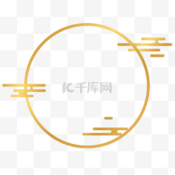 中国风圆环图片图片_金色中国风圆环