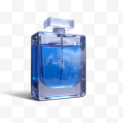 蓝色方瓶香水