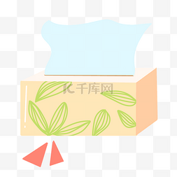 植物树叶抽纸盒