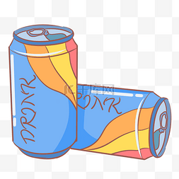饮料酒水logo图片_易拉罐啤酒饮料插画