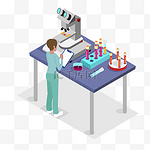 生物科学基因显微镜研究实验科学家