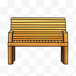 简约木质排椅插图