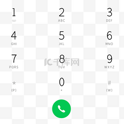 拨号png图片_手机拨电话键盘页面