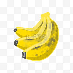 香蕉美食黄色卡通