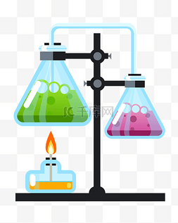 化学实验瓶图片_彩色化学实验瓶
