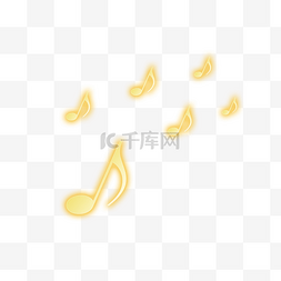 金色音乐音符图片_金色音符音乐图标