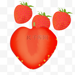 红色美味的草莓