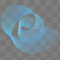 科技智能魔幻数据点状线几何体放