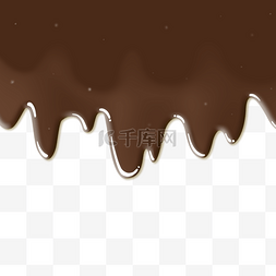 巧克力熔浆图片_甜点巧克力水滴状食物棕色