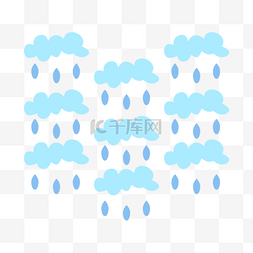 下雨底纹图片_下雨天气云朵雨点