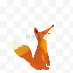 橙色的狐狸免抠图
