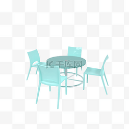 藏蓝椅子图片_仿真家居椅子圆桌