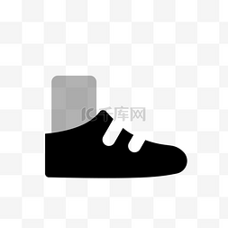 卡通的鞋子图片_黑色的鞋子免抠图