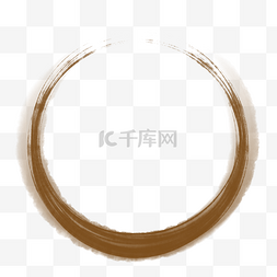 中国风水墨元素图片_咖啡色墨迹