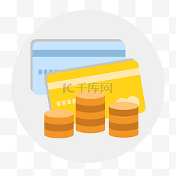 银行卡钱图片_平衡开支预算现金硬币钱决议省钱