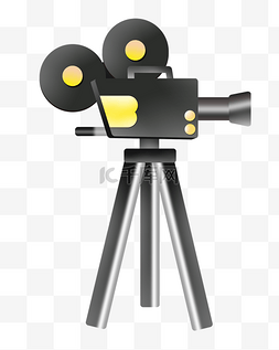 黑黄色立体摄影机