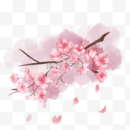 樱花背景素材图片_粉色樱花