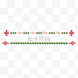 分割线年货节图片_绿色线条欧式框架