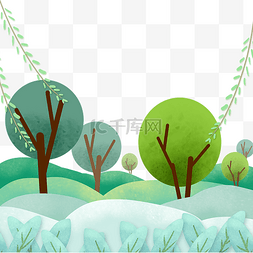 青山露水图片_立春绿色的树芽和纸条