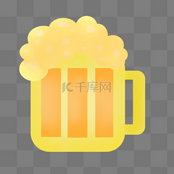 多彩扎啤图片_溢出黄色啤酒