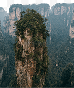 怪石下午山顶景色景物景区旅游