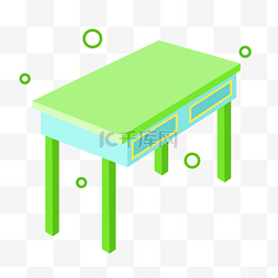 日常生活绿色桌子