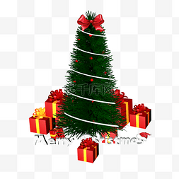 开开的礼盒图片_红绿圣诞树圣诞节礼盒